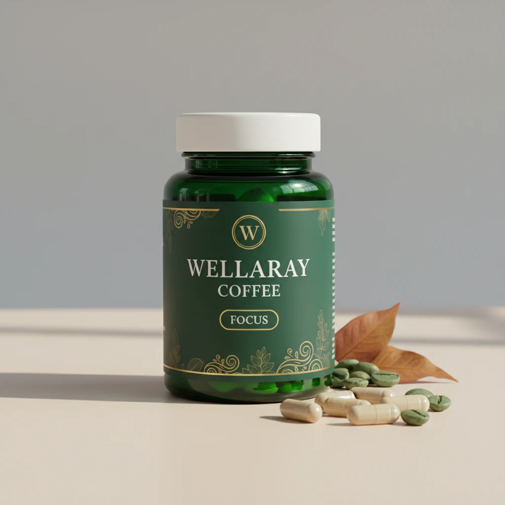 Wellaray Coffee Slim Coffee Booster Verpackung - Kaffee Nahrungsergänzungsmittel Stoffwechsel